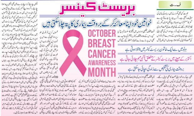 Breast Cancer Symptoms, Causes, Precautions & Treatment (Urdu & English)
